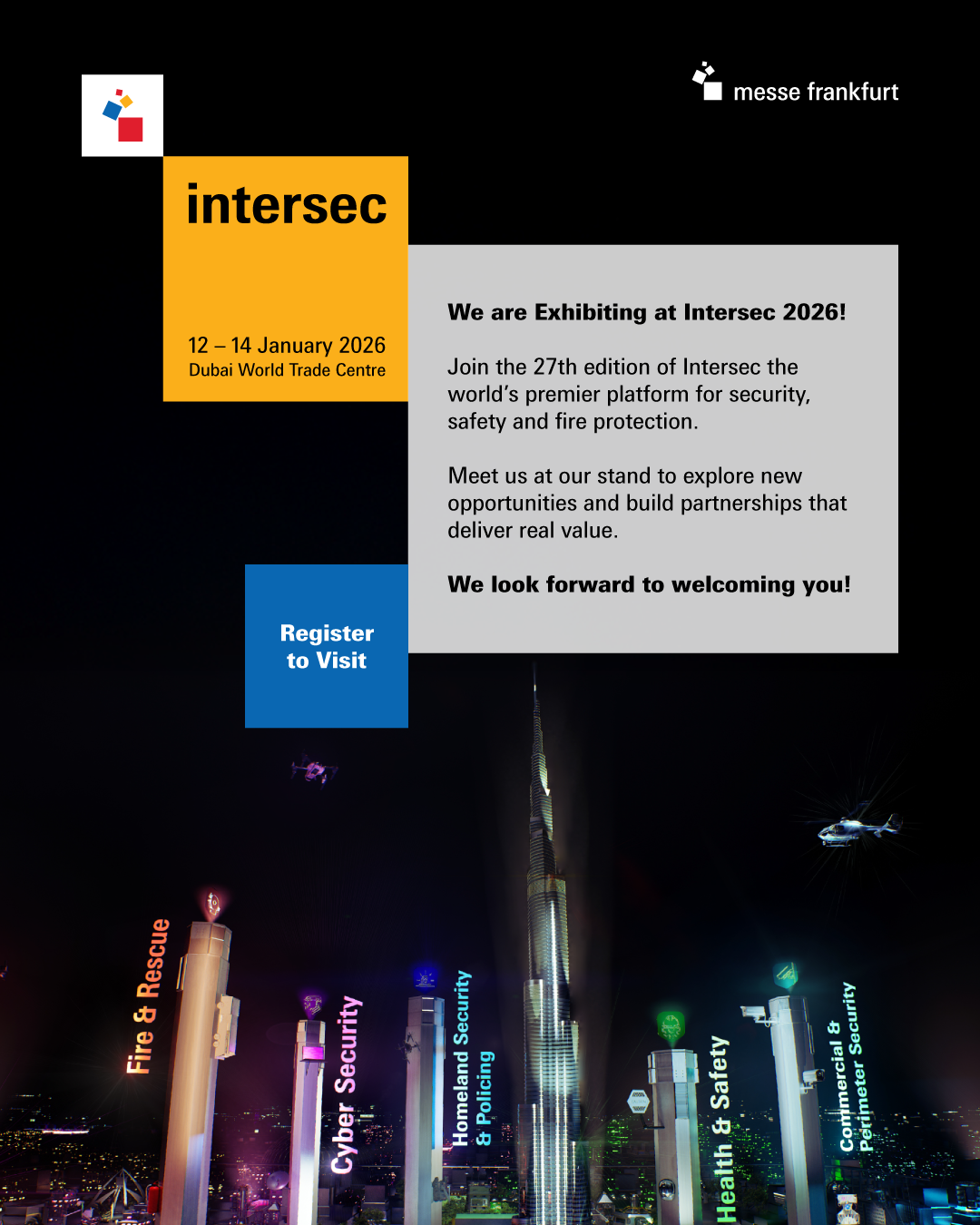 We are exhibiting at Intersec Dubai 2026 - Avon Barrier